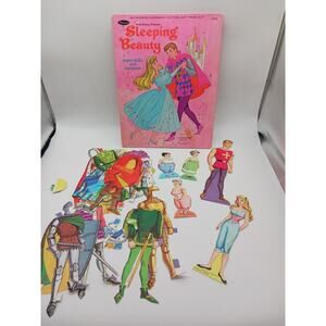 Vintage 1970 Walt Disney Sleeping Beauty Paper Dolls Whitman